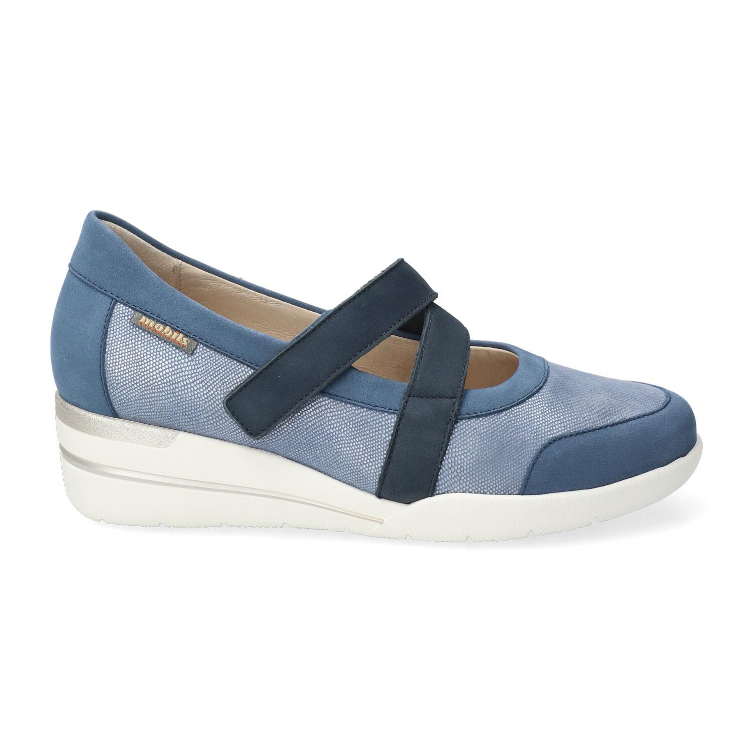 Ballerines femme modèle Cintia Bleu jean - Mephisto